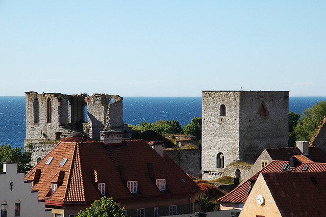 rooftops and sea