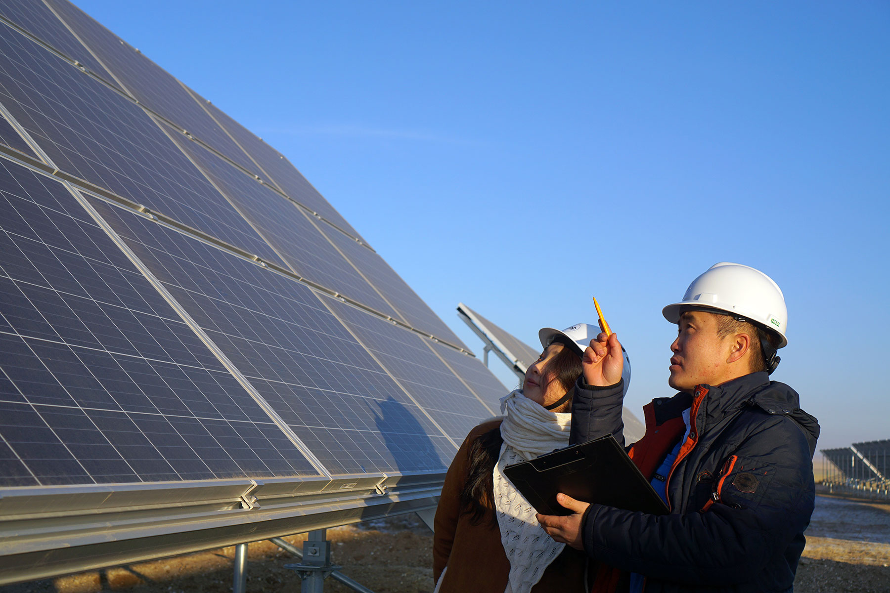 On site at a renewable energy project in Mongolia supported by the GCF