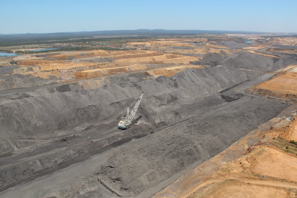 view of a coal mine in Australia