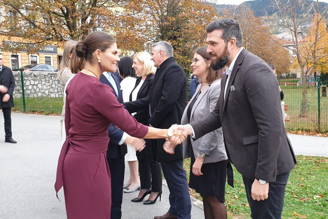 HRH Crown Princess Victoria of Sweden, Edita Djapo, Minister of Environment and Tourism of the Federation of Bosnia and Herzegovina, Siniša Milić, Mayor of the District of Brčko, Biljana Macura and Bernardas Padegimas, SEI