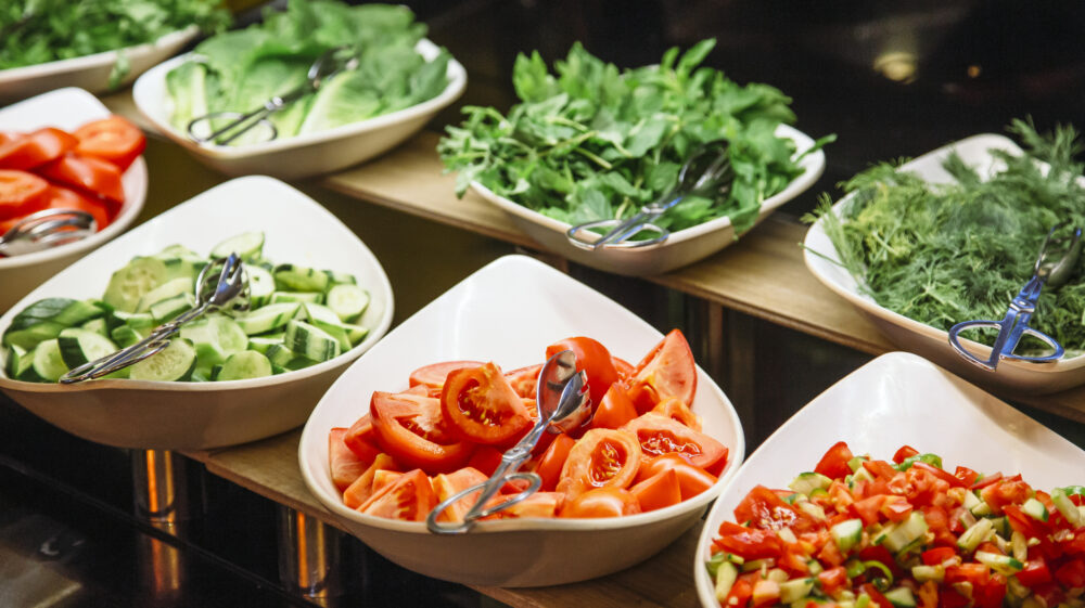 Salad bar. Photo: Alexander Spatari/Getty Images