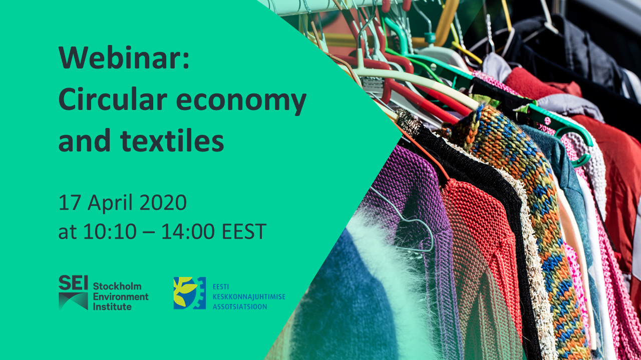 Webinar: Circular economy and textiles | SEI