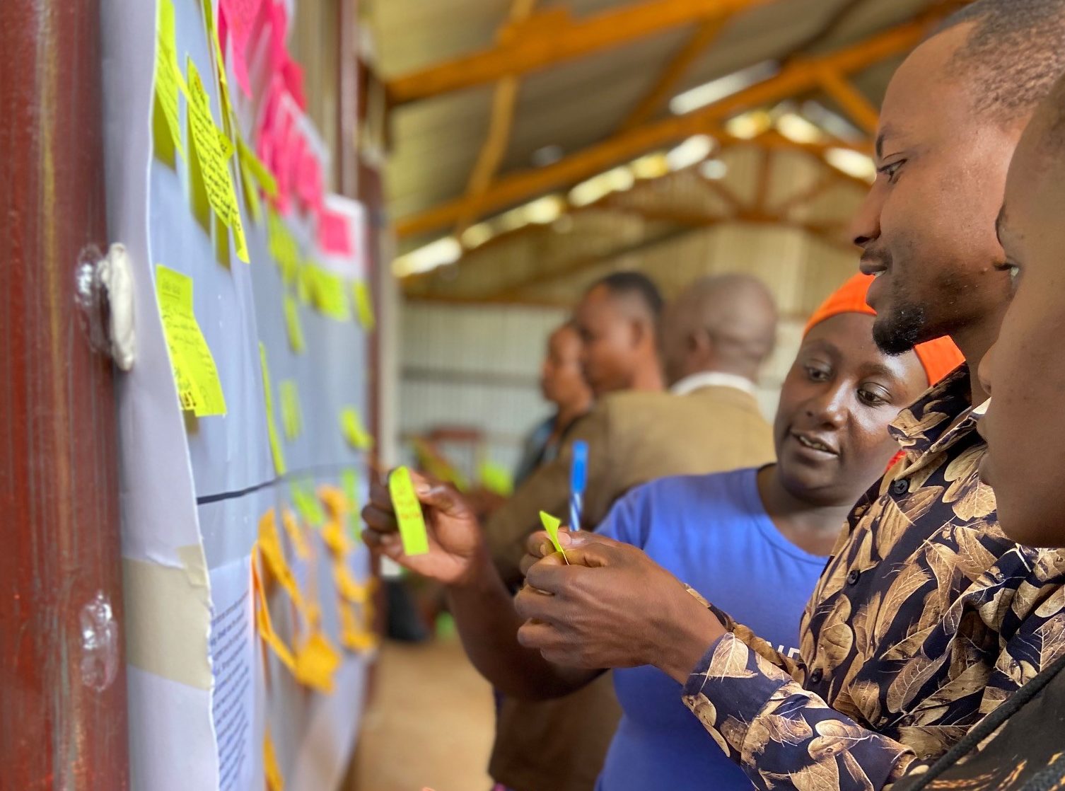 Community members developing the roadmap