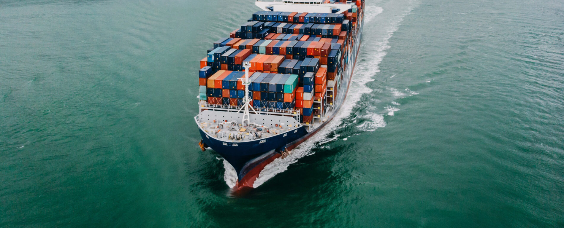 Container ship in Hong Kong, China.