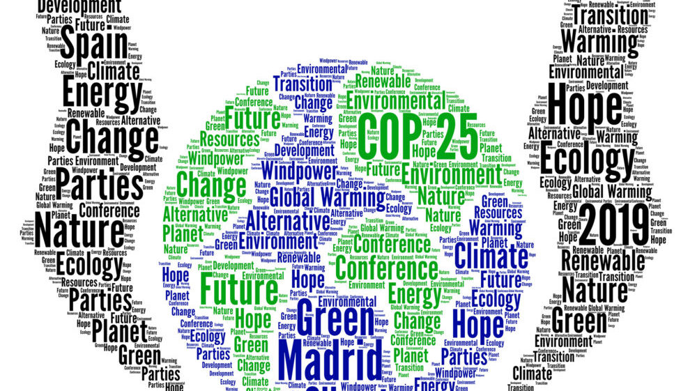 Climate negotiations at COP 25 in Madrid, Spain.