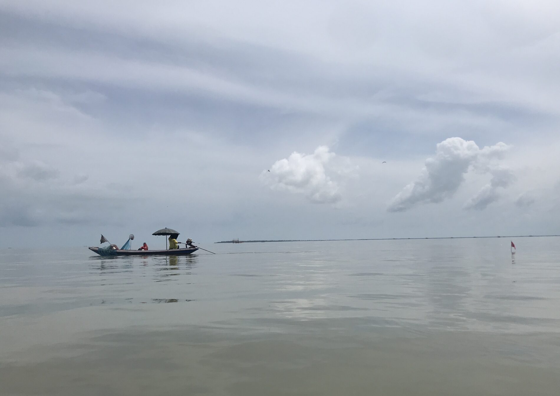 Fishing boat on water, Pak Phanang, Thailand