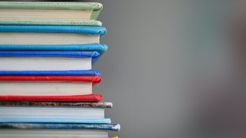 A stack of books
