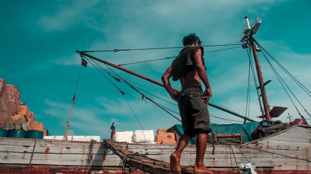 Fisherman in Jakarta