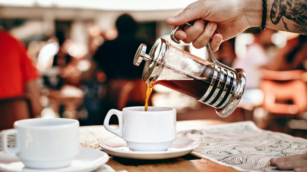 coffee being poured