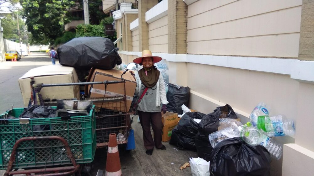 Informal waste workers play a major role in recycling waste