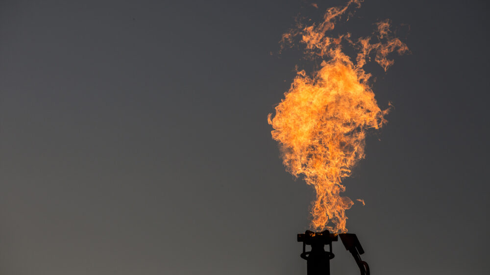 Gas flaring in Permian Basin