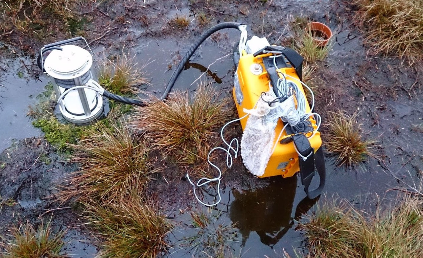 Measuring soil respiration (carbon dioxide) on UK uplands