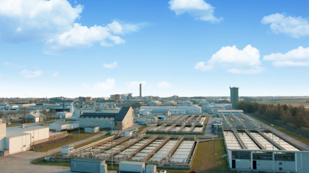Wastewater treatment plant in Uppsala, Sweden