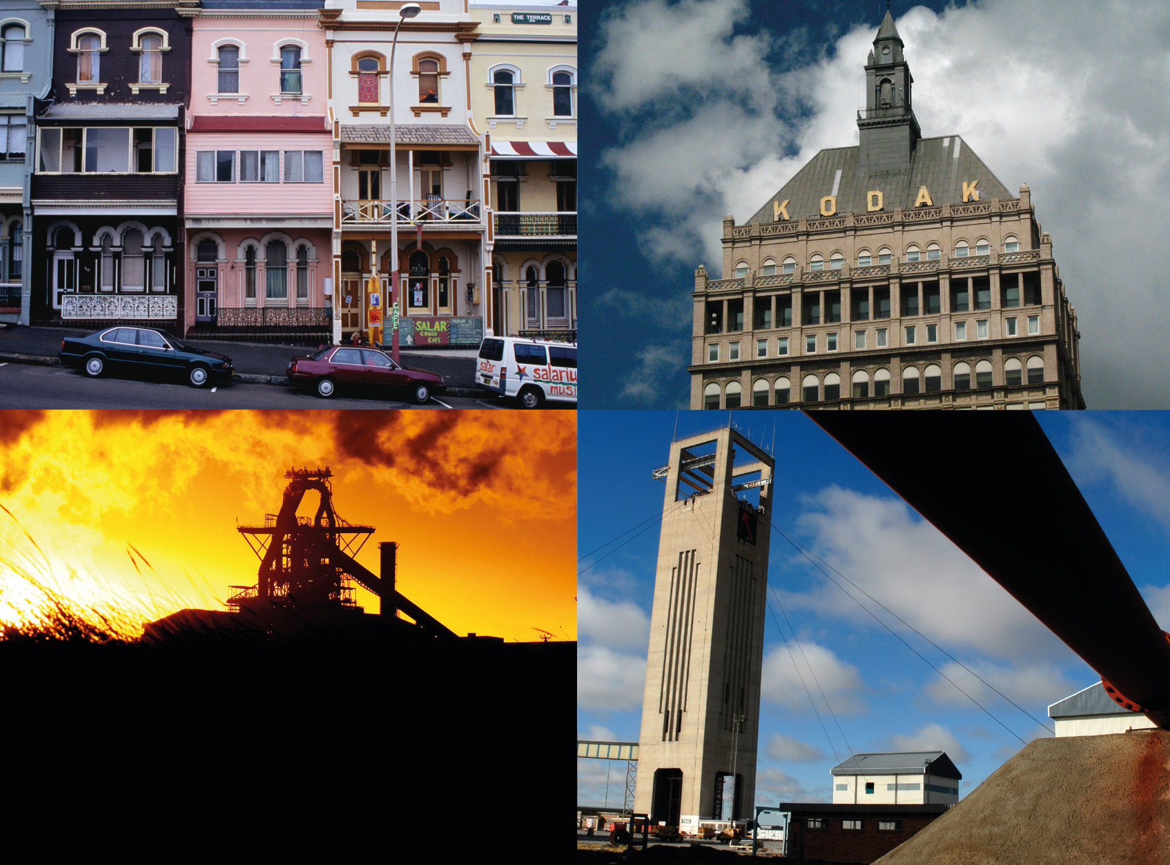 Images from the four examined countries: South Africa, the US, Australia and the UK