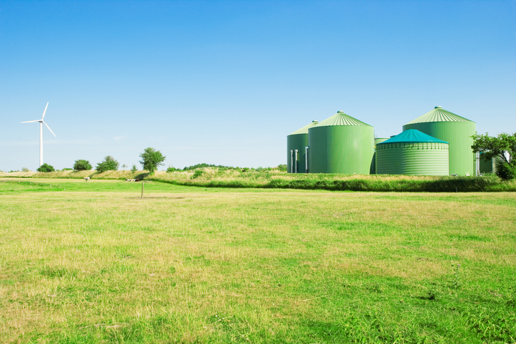 Biogas and wind energy