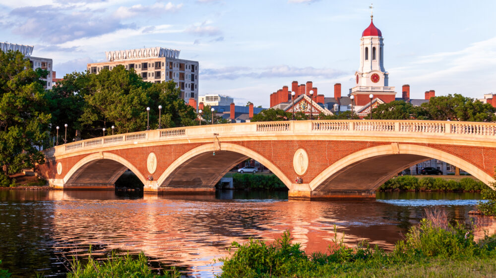 John W. Weeks Bridge on Harvard University campus