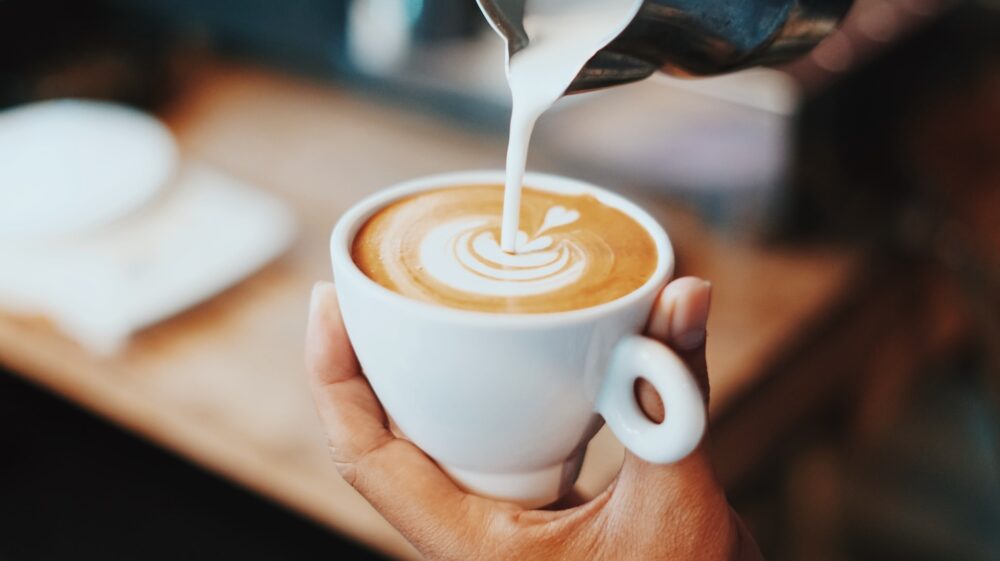 Latte foam art