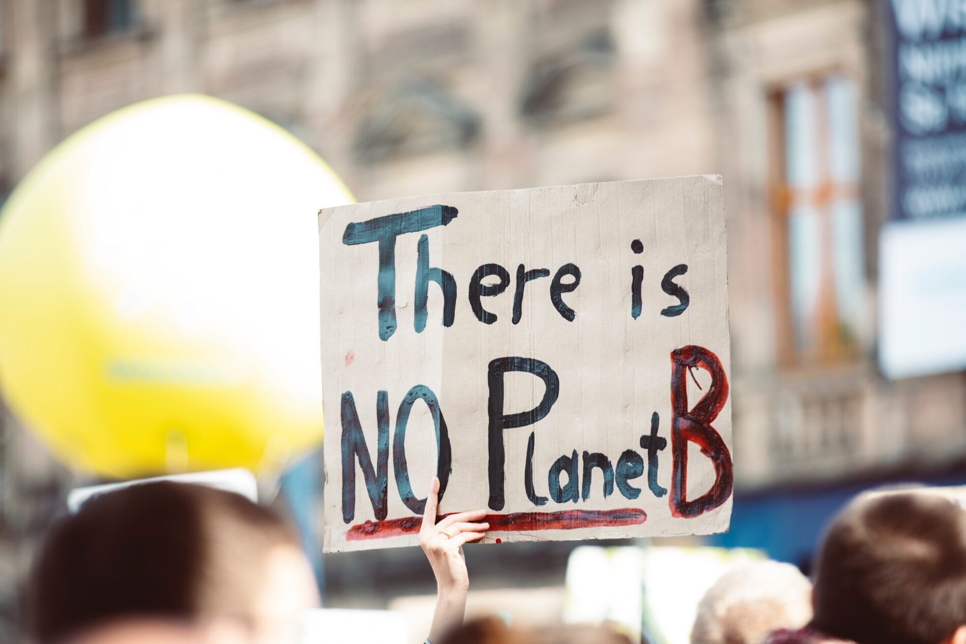 There is No Planet B placard at Global Climate Strike, Schlossplatz, Erlangen, 20 September 2019