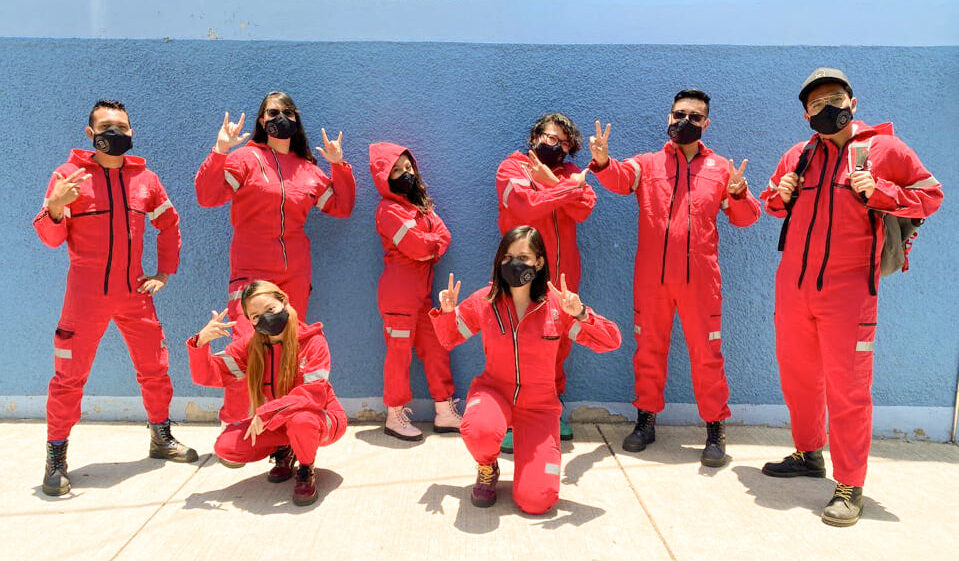 El Caracol team in Mexico