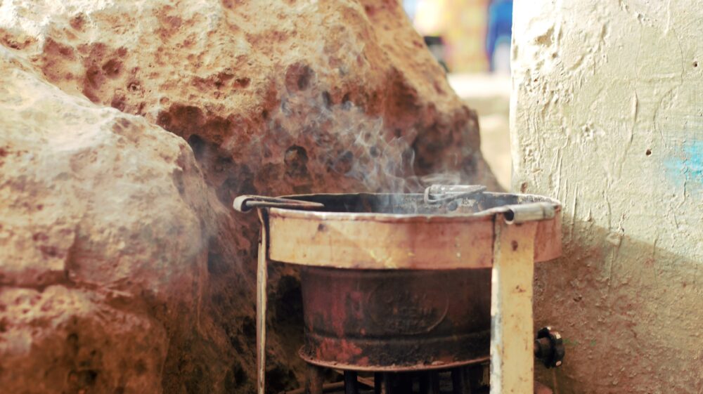 Smoke from cookstove