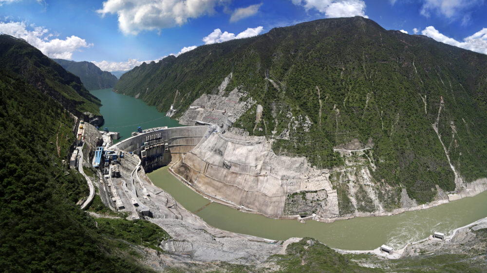 Jinping-II Dam, Jinping Bend, Yalong River, Sichuan, China