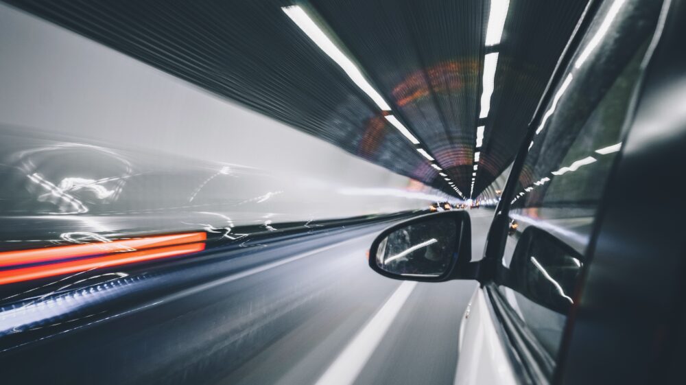 Long exposure traffic tunnel
