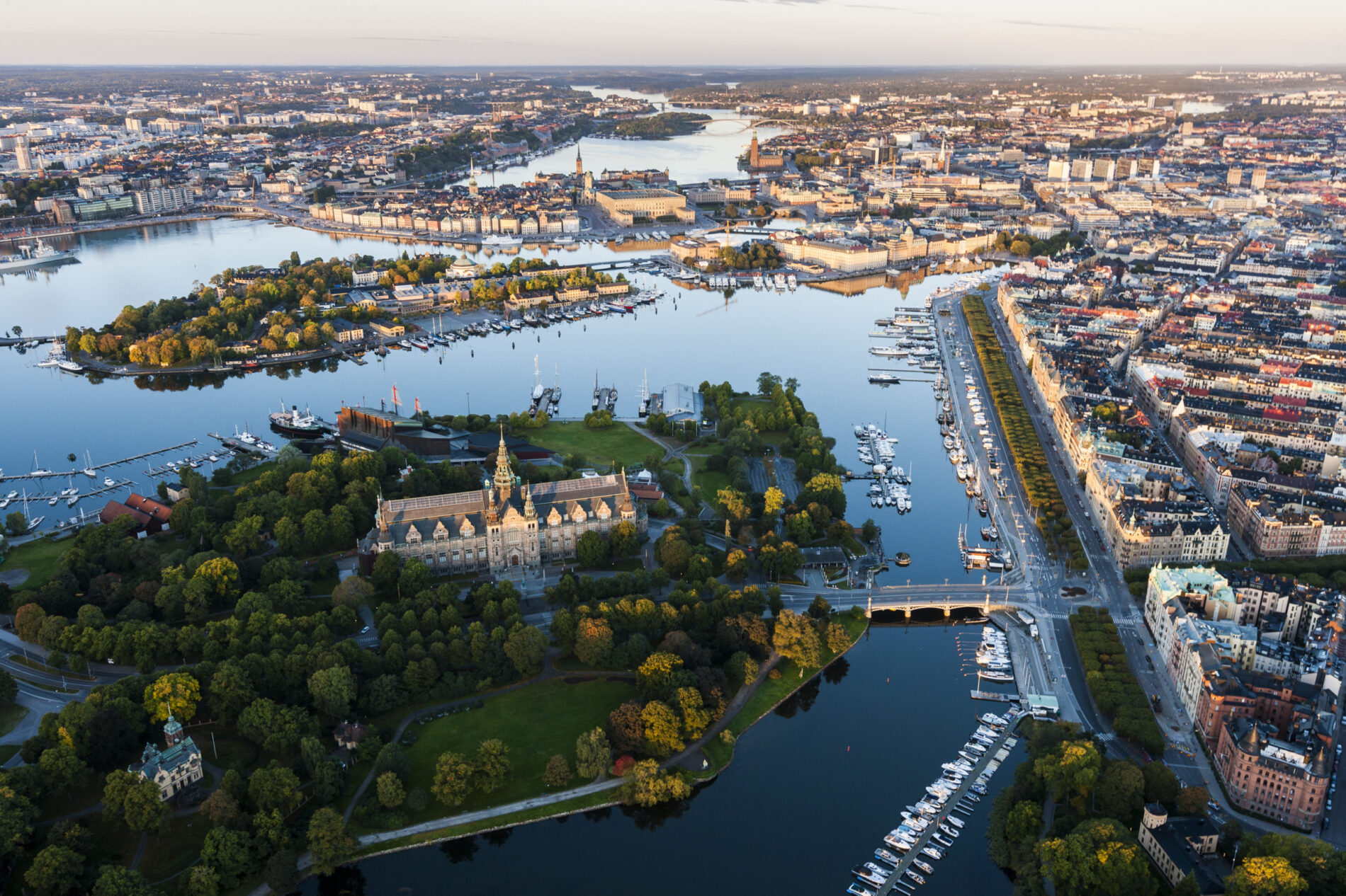 The Nordic Museum from above. Symbolizing Stockholm+50 sustainable planet health science, based, solutions, people, hybrid, event