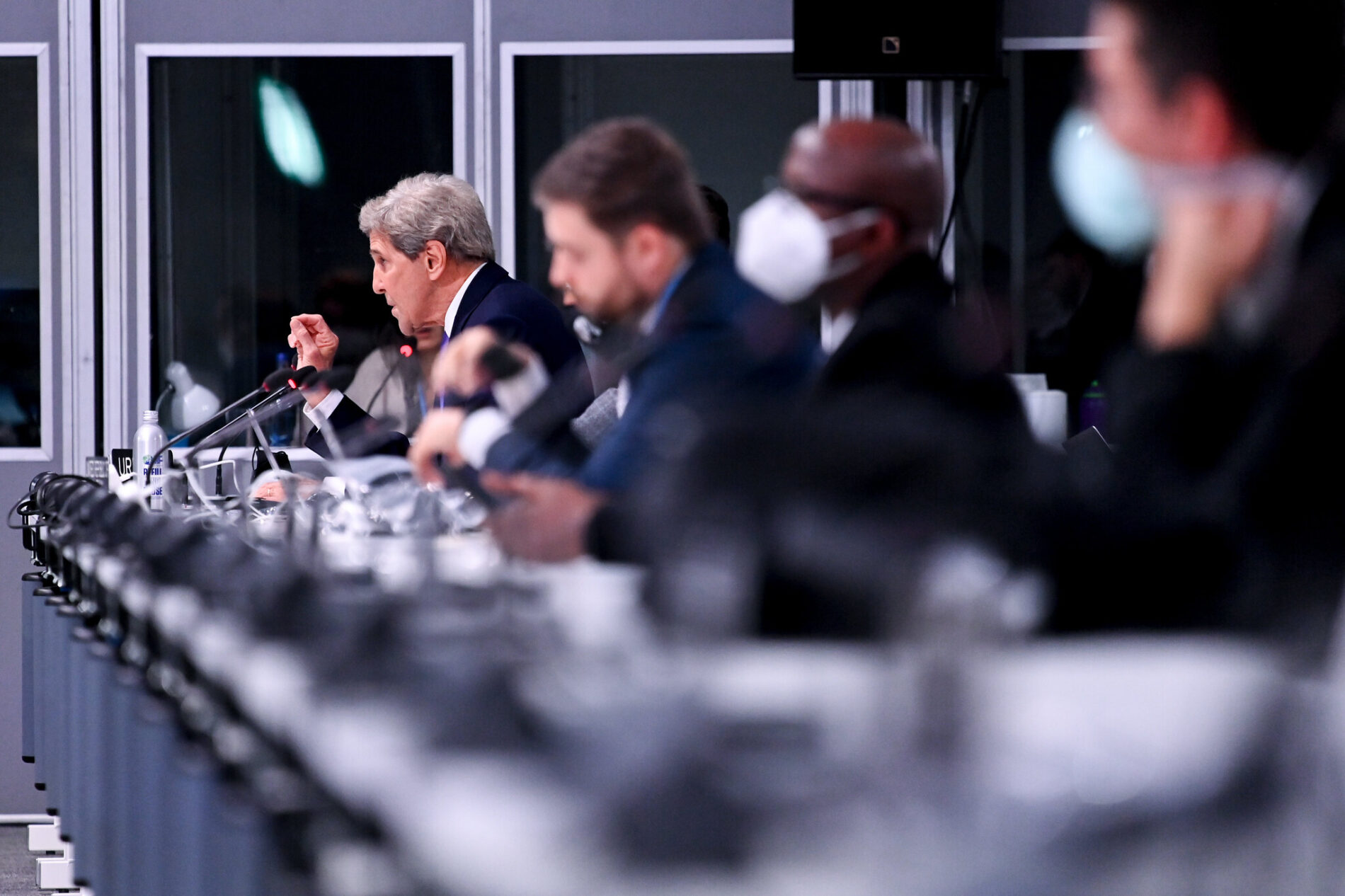 John Kerry, US Special Presidential Envoy for Climate, speaks at COP26 in Glasgow.