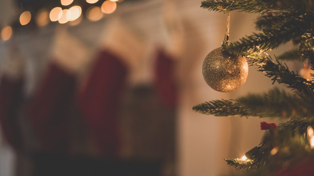 Bauble on Christmas tree
