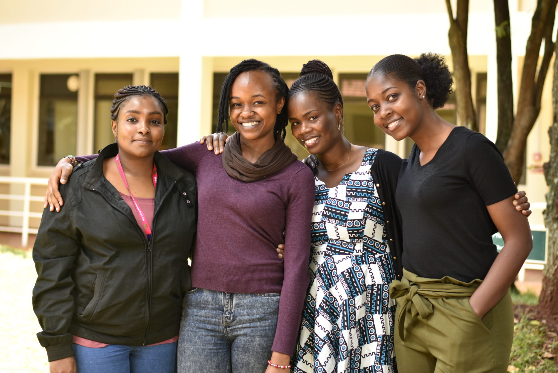 SEI Africa Research Fellow Cassilde Muhoza (second from right) with colleagues