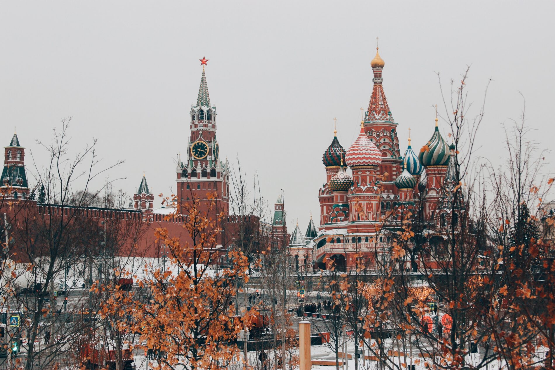 Kremlin in winter, Moscow, Russia, January 2019