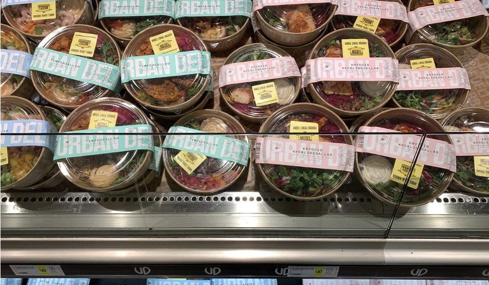 Food packages with climate footprint