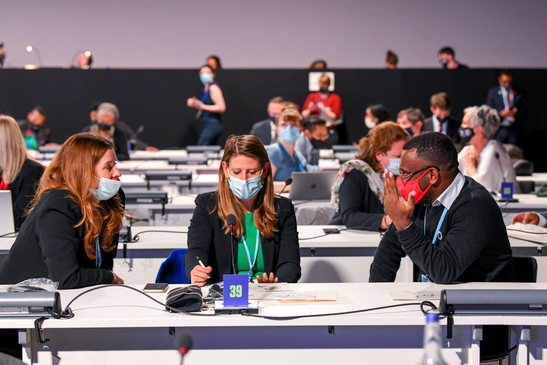 Delegates attend Exploring Loss and Damage event at COP26, 8 November 2021, SEC, Glasgow, UK