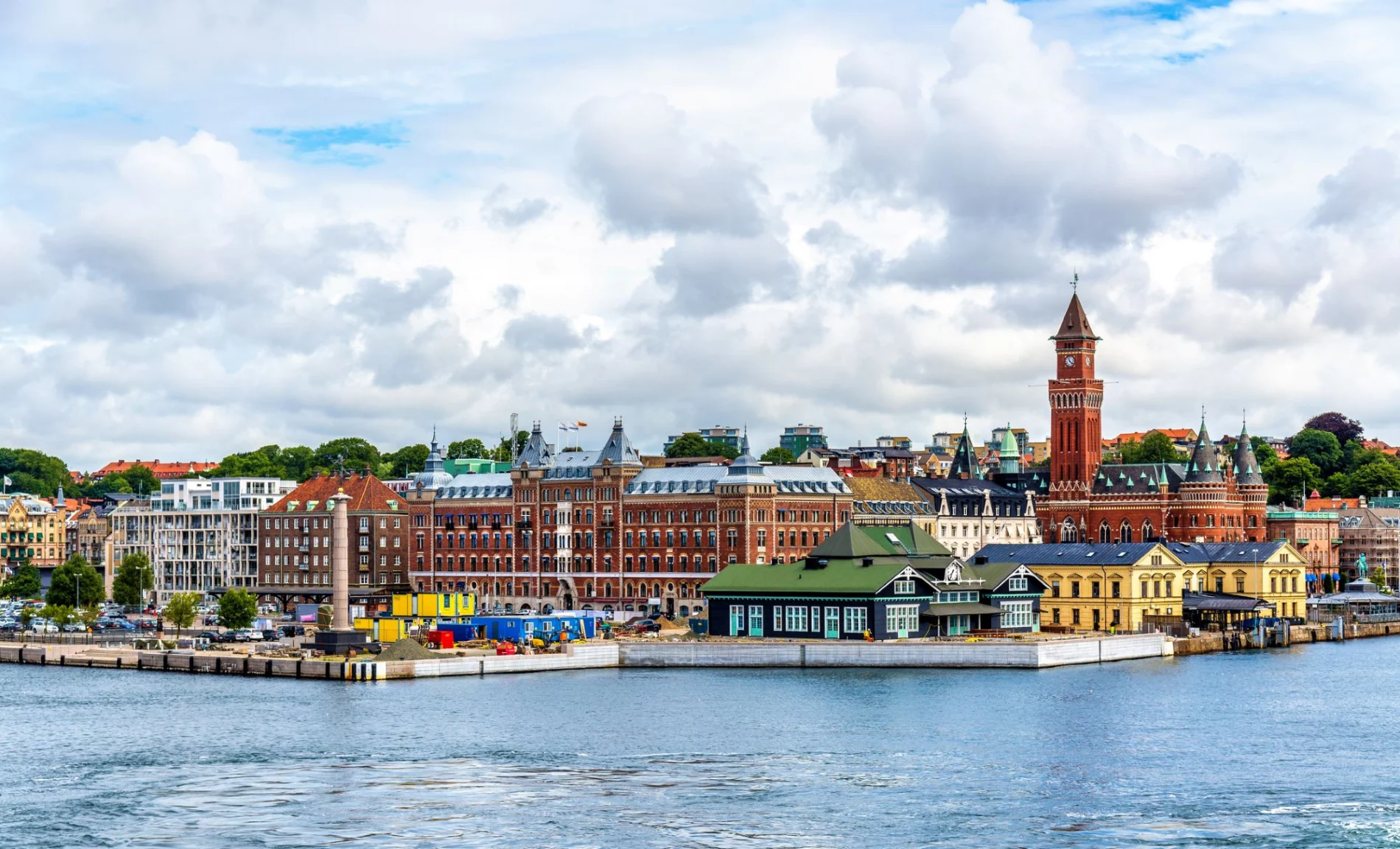 View of the city centre and the port of Helsingborg, Sweden. Photo: Leonid Andronov / Getty Images Plus.