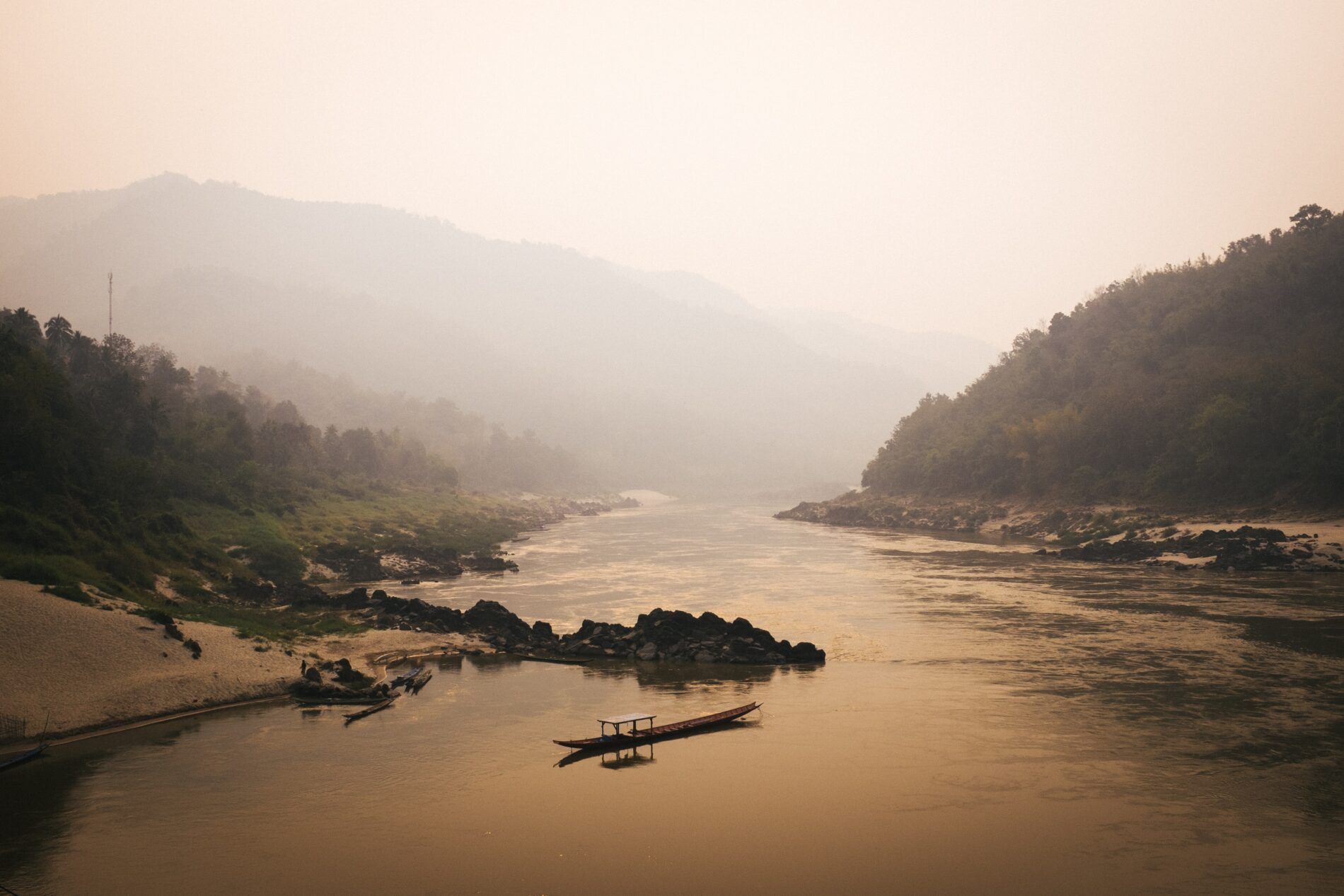 Mekong River, Pak Beng, Laos