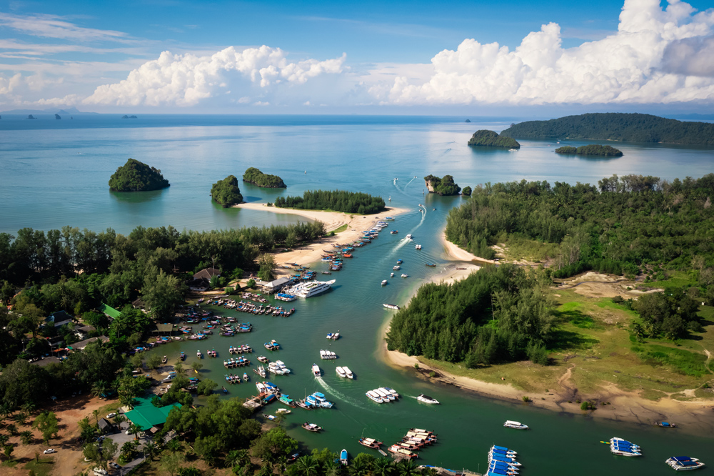 River mouth, Phang Nga Province. Thailand