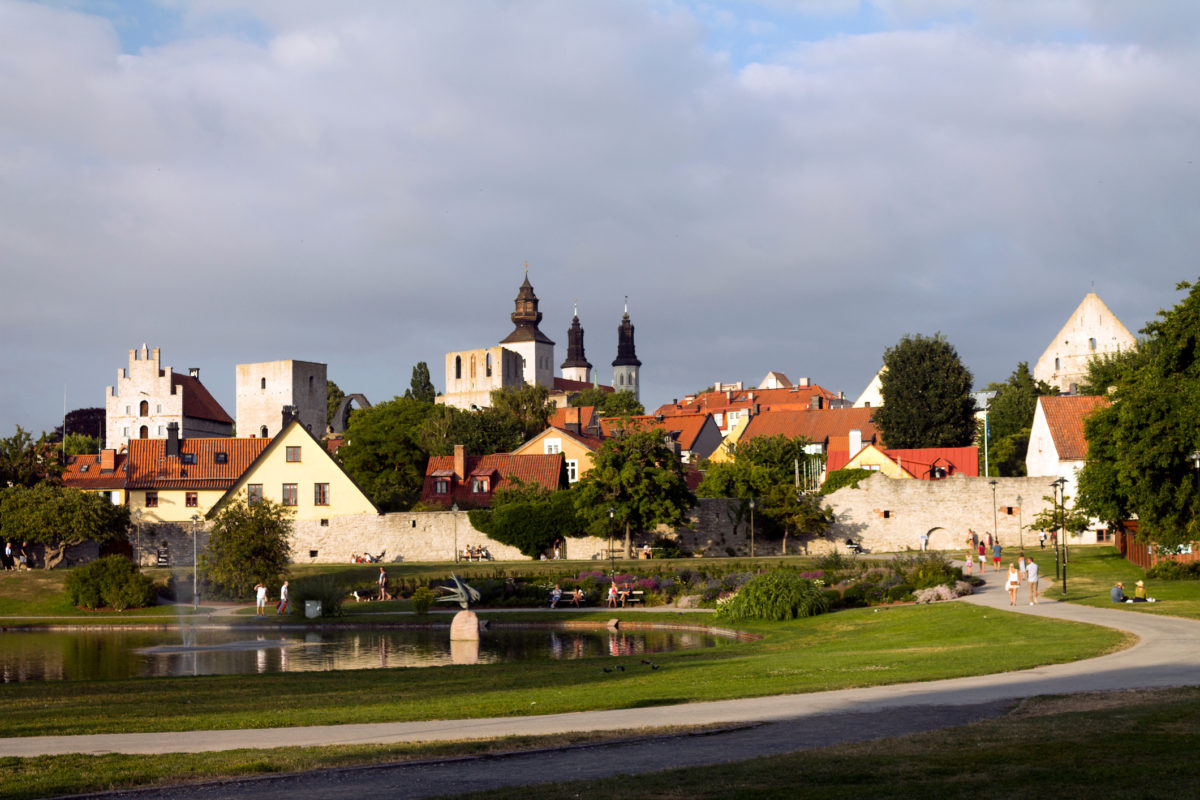 Almedalen in Visby, Gotland.