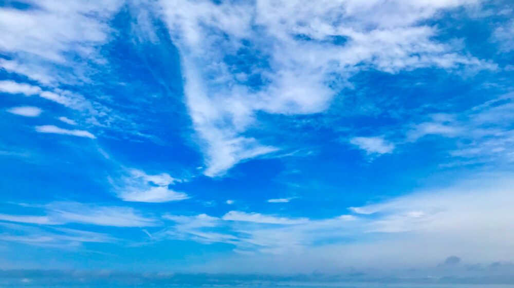 Blue sky and clouds