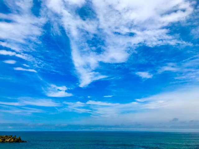 Blue sky with clouds