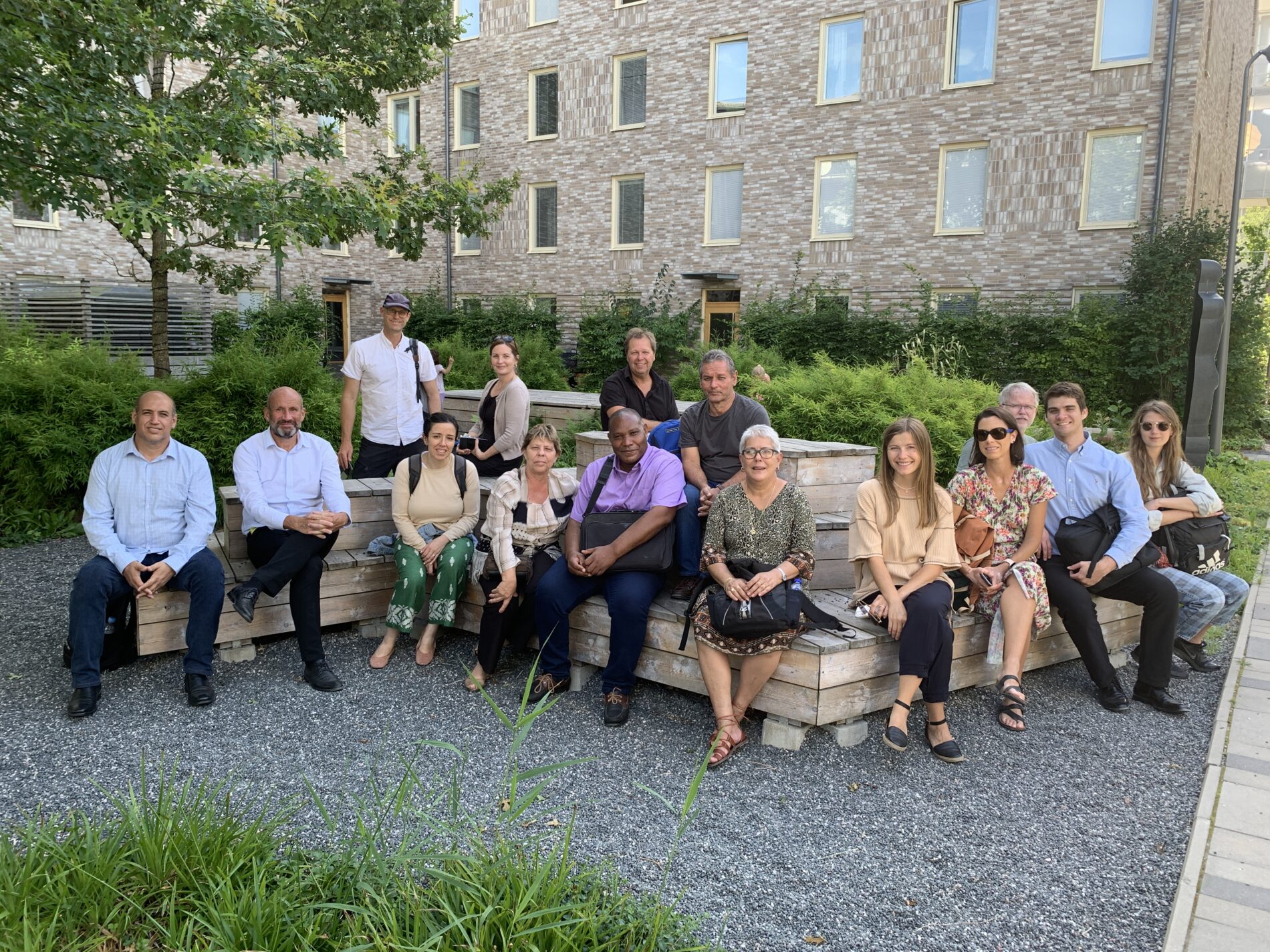 InnovaCuba project team visiting Stockholm Royal Seaport (Norra Djurgården).