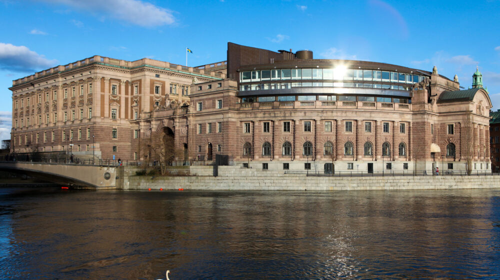 The Swedish Parliament in Stockholm.