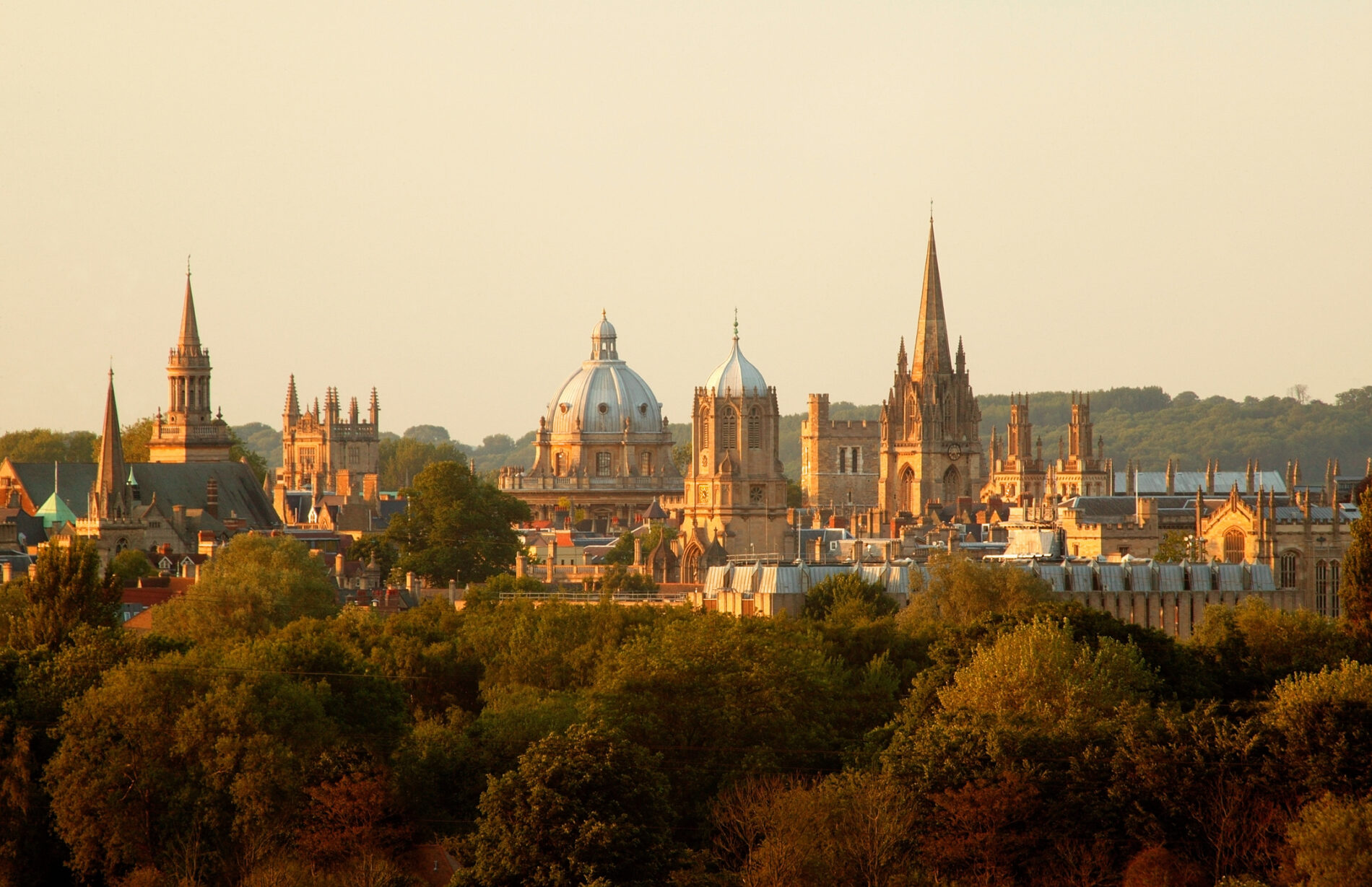 Oxford, England city skyline