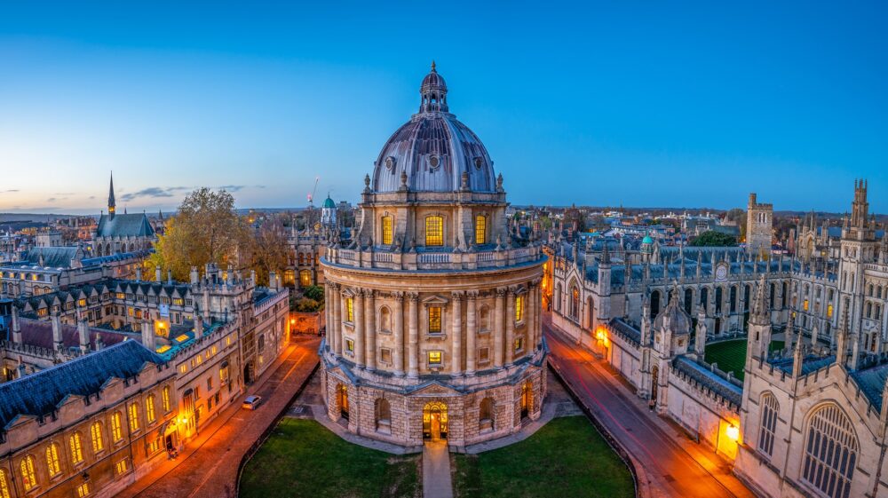 Iconic Radcliffe Camera in the heart of Oxford, UK