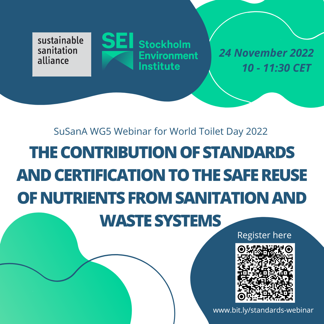 The contribution of standards and certification to the safe reuse of nutrients from sanitation and waste systems