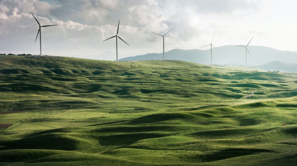 Valley of windmills