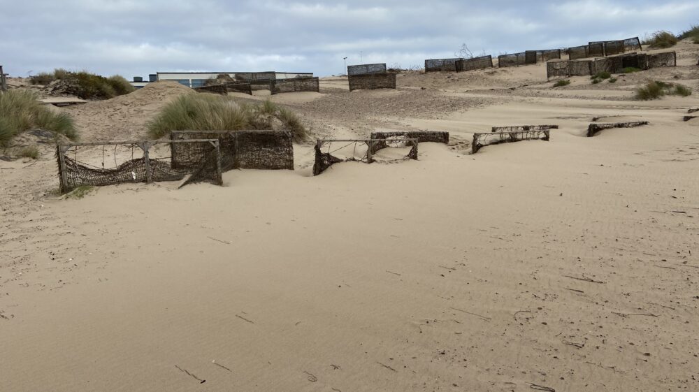 Halmstad beach sand erosion