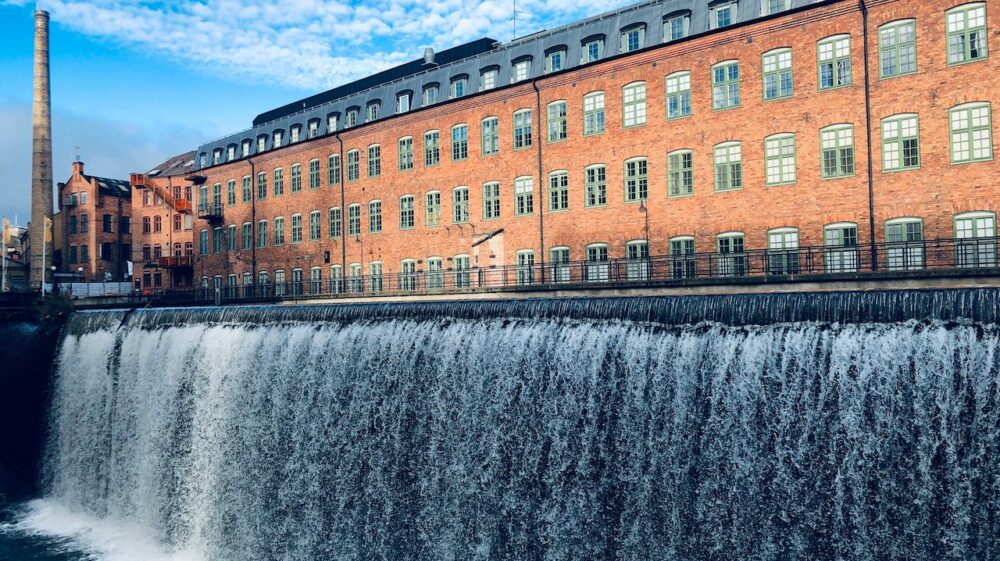 The Hydroelectric Power Plant in Norrkoping, Sweden