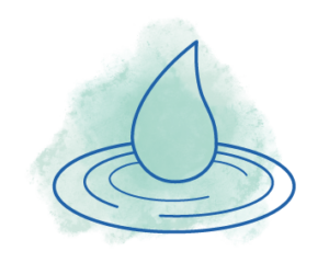 Illustration of a water droplet