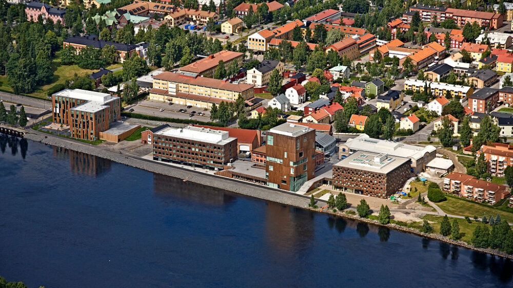 Aerial view of Umeå Arts Campus