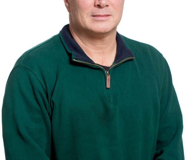 Man in green sweater